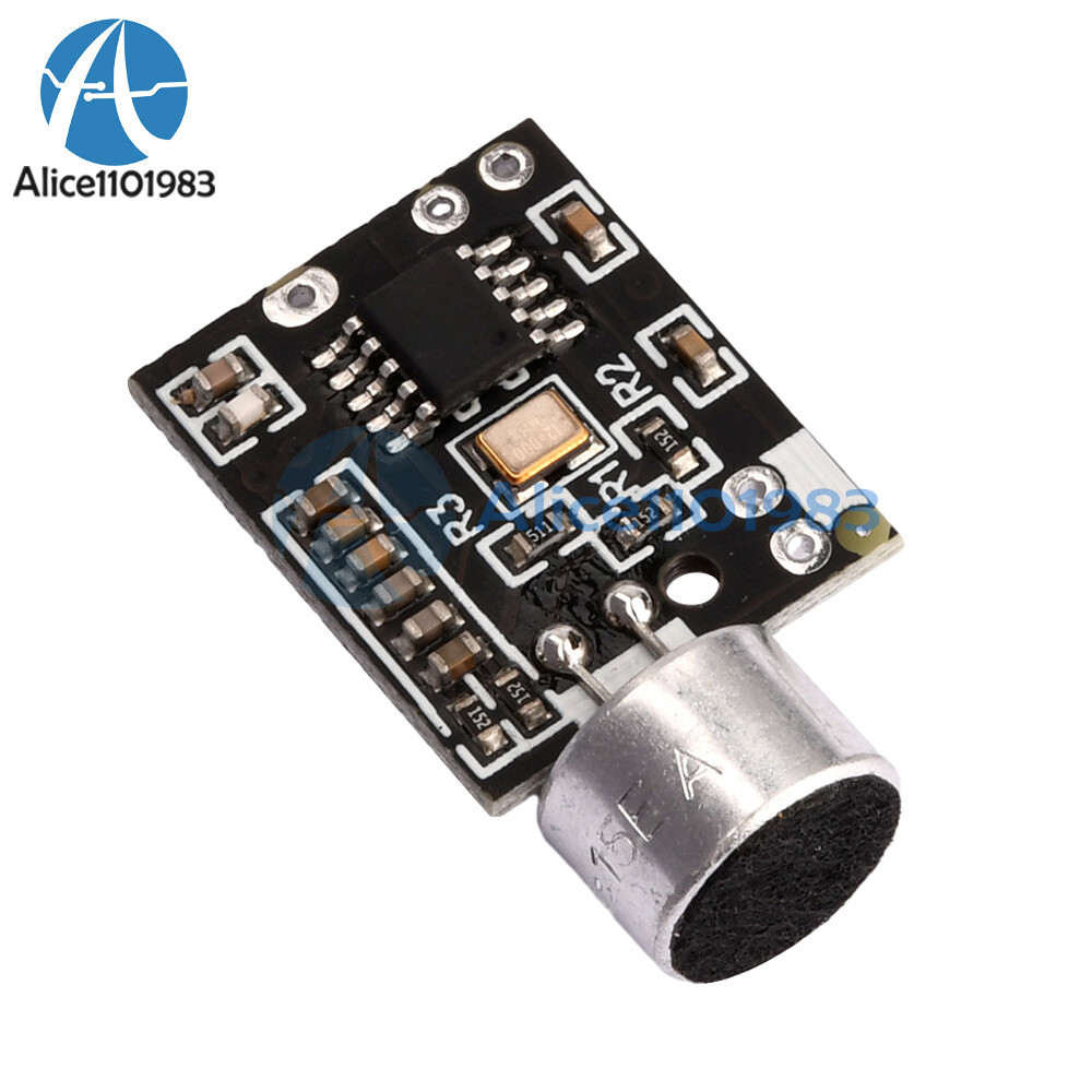 Wireless Microphone MIC FM 10dBm transmitter module support Dual-channel Stereo