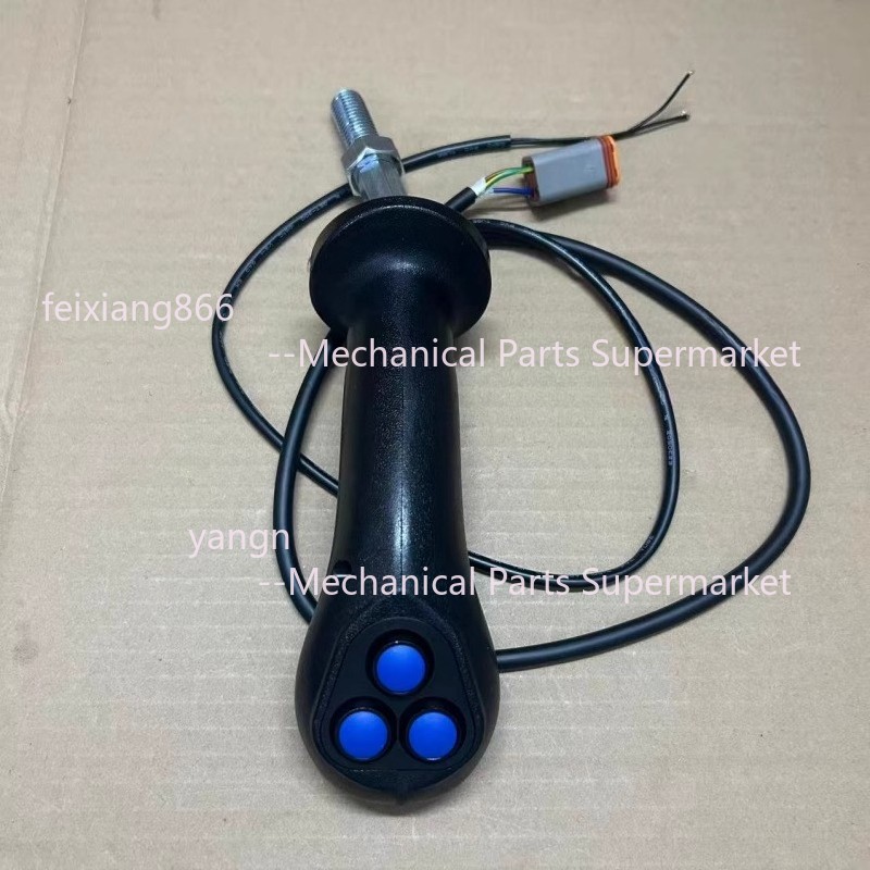 3-Button Electric Control Handle Joystick for Excavator Grapple/Clamp Conversion