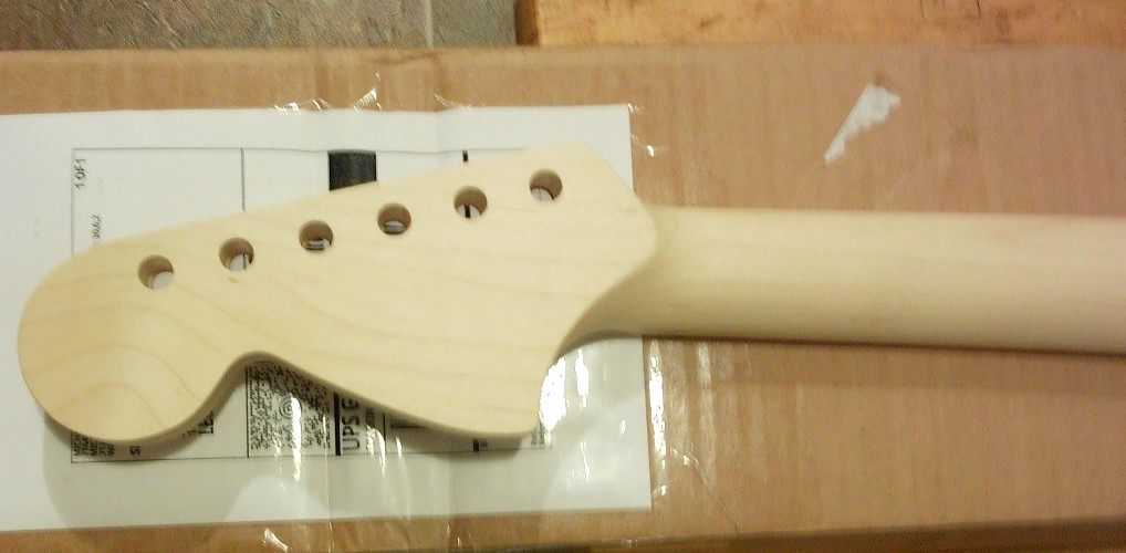 Warmoth Strat Modern 16 radius thin Maple CBS Head 6150 Speed Stratocaster neck