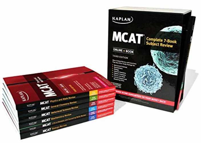 MCAT Complete 7-Book Subject - Paperback, by Kaplan Test Prep - Acceptable