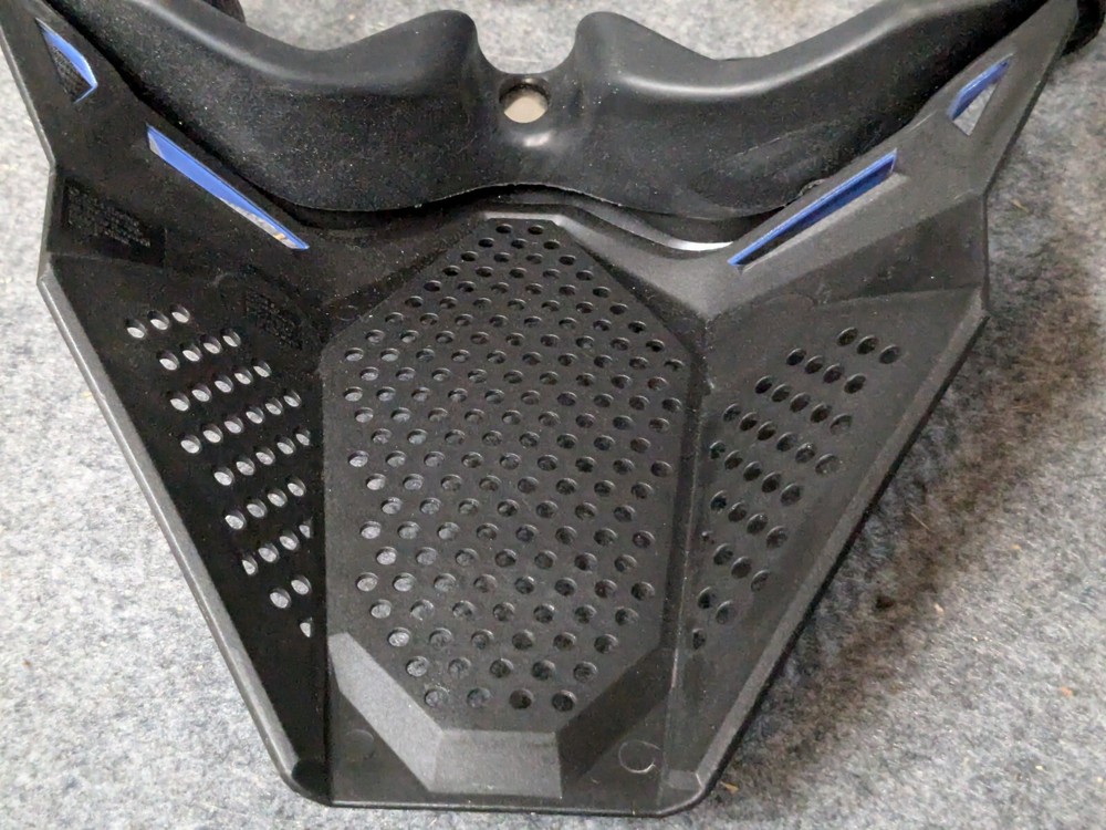 Black/Blue Airsoft tactical face mask