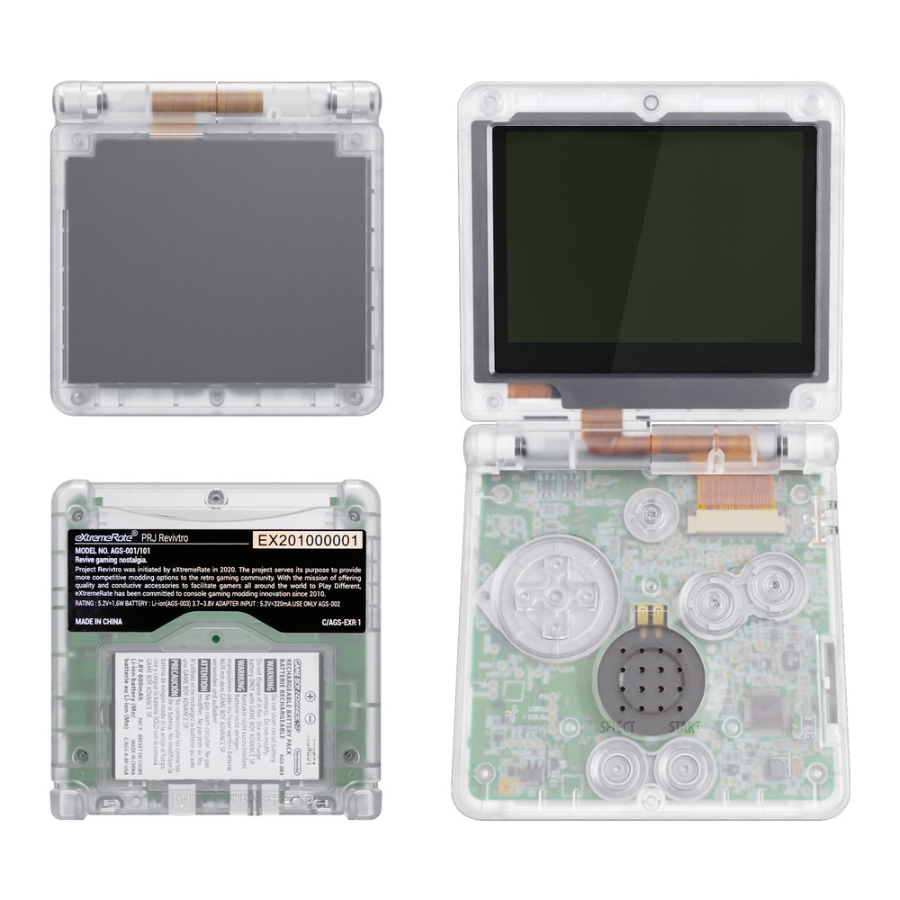 IPS Upgraded GBA SP Replacement Housing Shell Buttons for Game Boy Advance SP