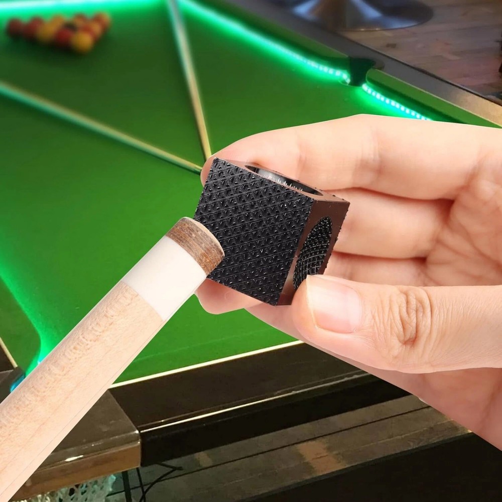 Professional 5-in-1 Billiard Pool Cue Tip Tool, Scuffer/Shaper/Aerator Cube
