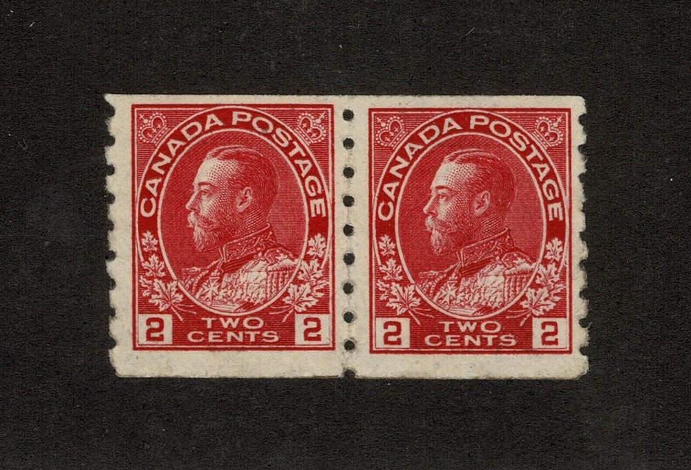 Canada stamps, Sc # 127, Pair, Mint/Regummed