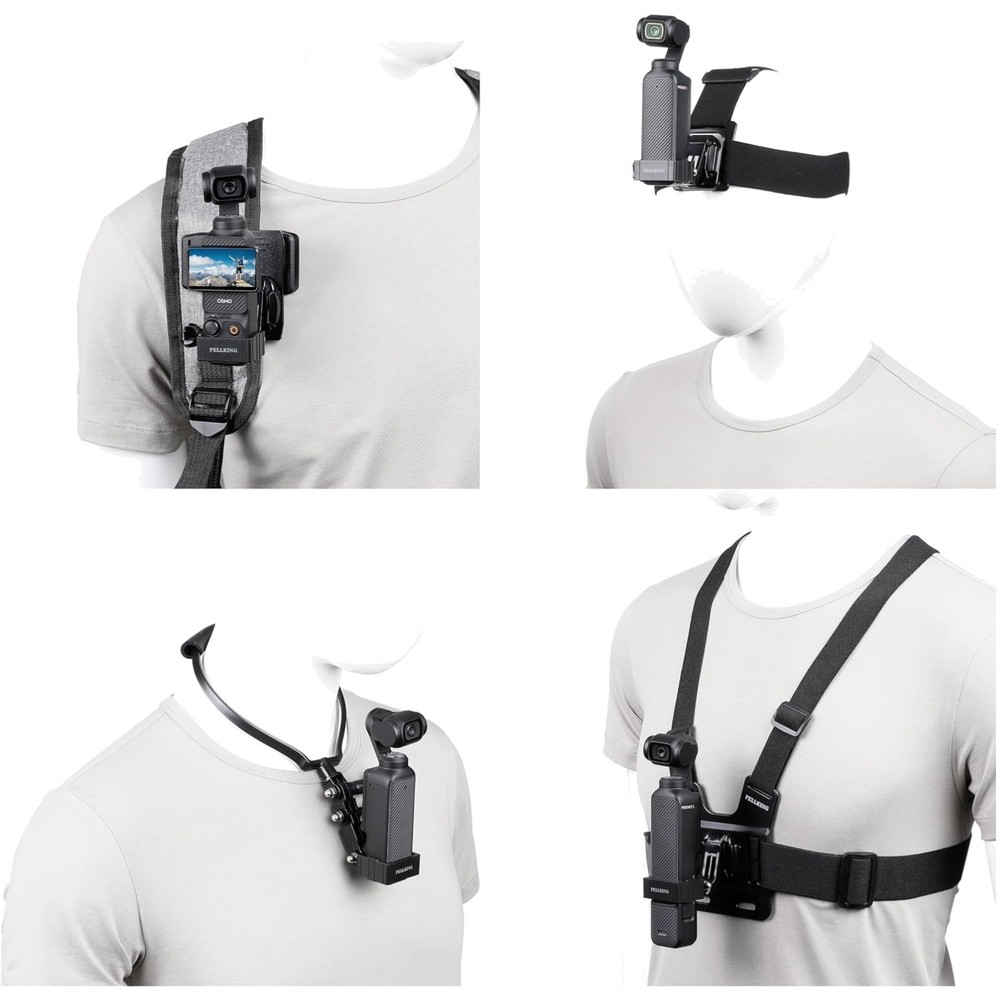 Comprehensive Accessory Bundle for DJI Osmo Pocket 3: Mounts for Every Adventure