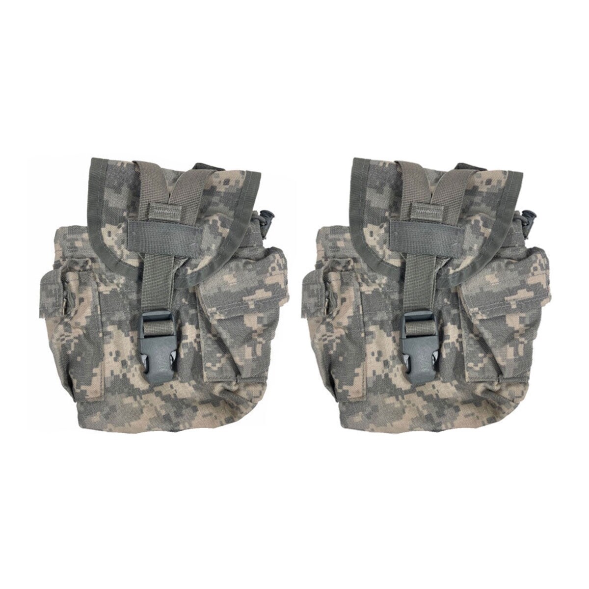 MOLLE II 1 QT Canteen Cover / General Purpose Pouch ACU - 2 Pack