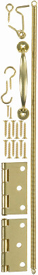 Wright Products VS10BR Wood Screen Door Hardware Set, Brass - Quantity 1