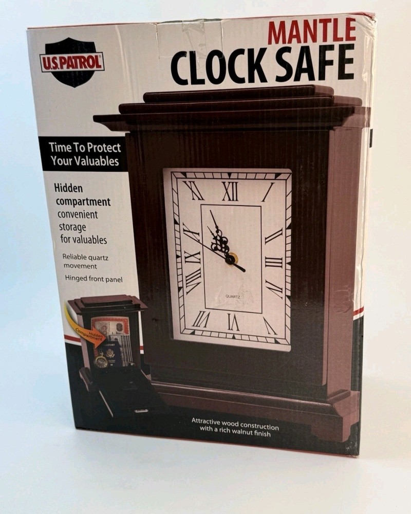 US Patrol Clock Safe Concealment Hidden Storage Secret Security Compartment