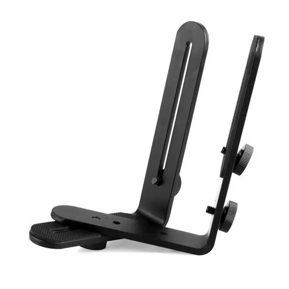 Camera Holder L Shaped Flash Black Aluminum Bracket For Camera&Speedlite Flash