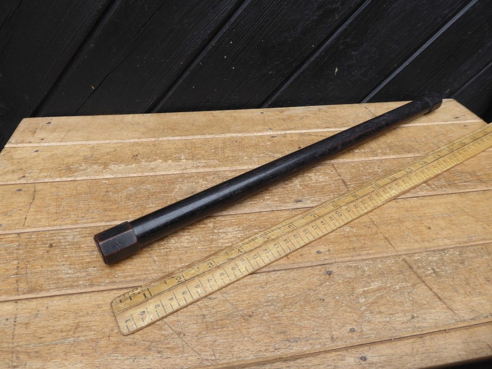 Antique Victorian Draughtsman Rolling rules. One with Octagonal ends - J.C.King