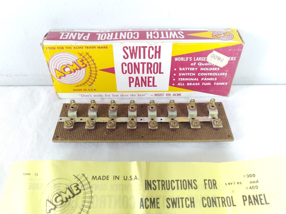 Acme Switch Control Panel 8 Switches #308