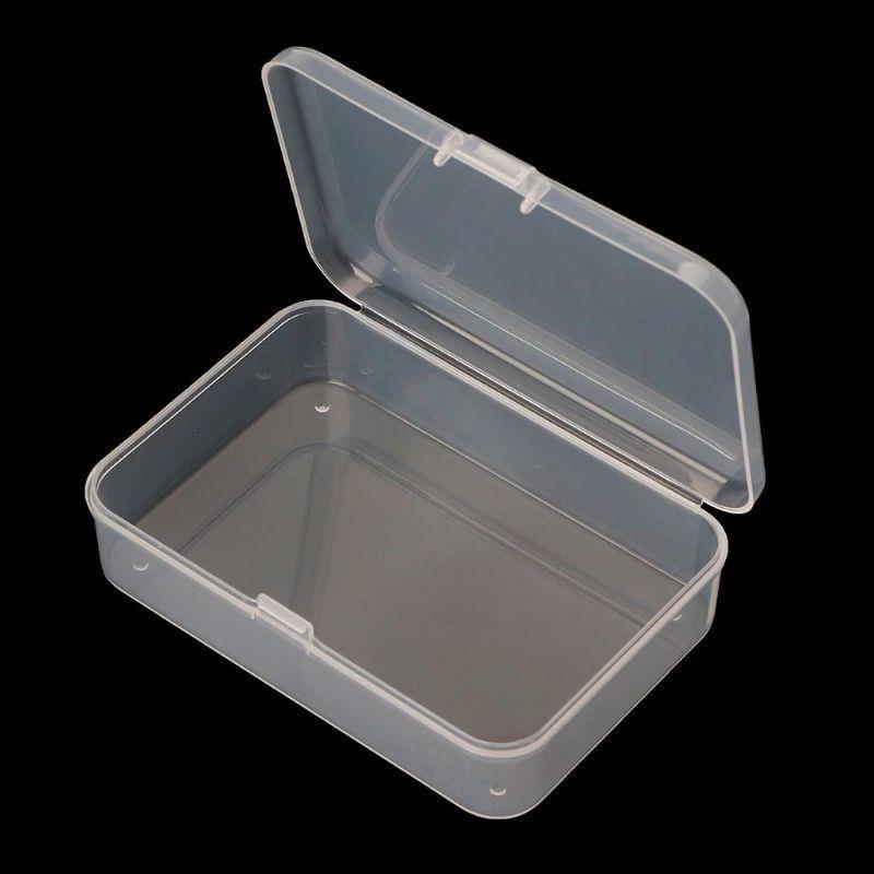 Pair Small Travel Camping Multipurpose Clear Plastic Storage Box Locktite