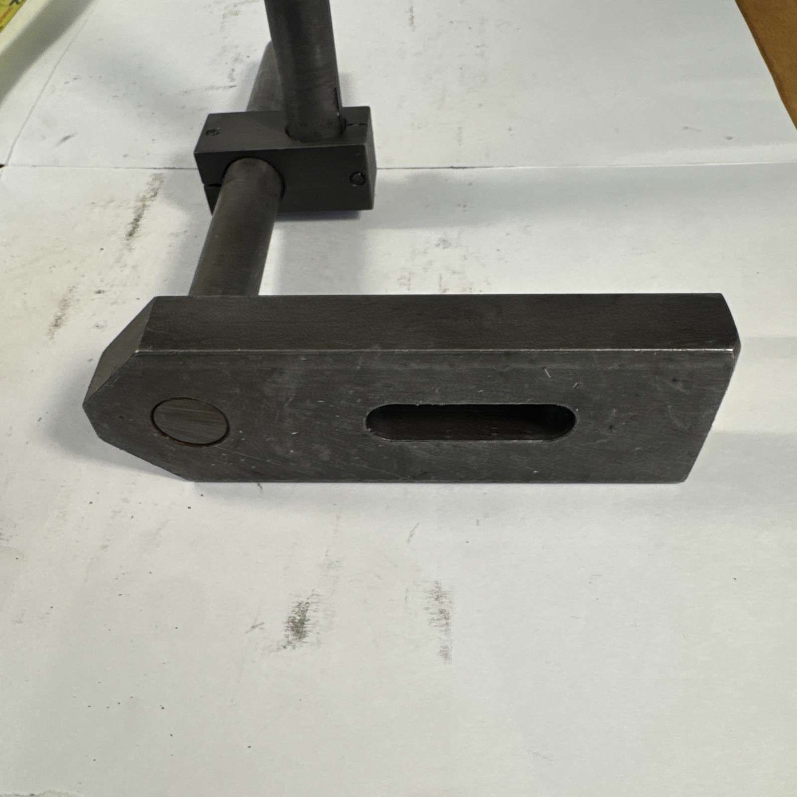 Adjustable Mill Stop with Slotted Clamp 8” Height -Hardened Steel -Heavy Duty