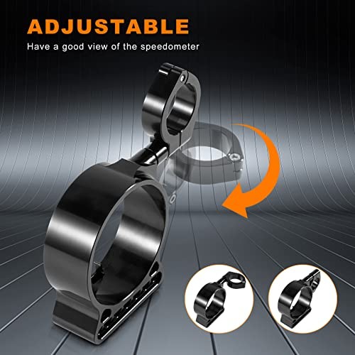 39MM Motorcycle Speedometer Side Mount Relocation Bracket, Odometer Instrument