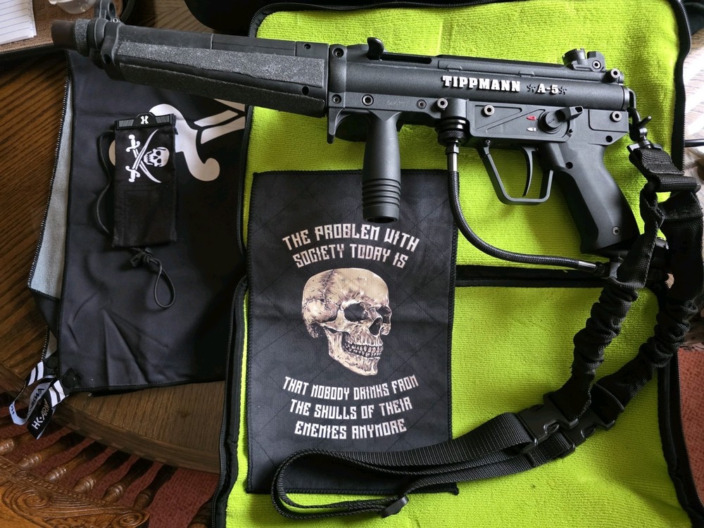 Tippmann A5 Paintball Marker ‐ Full Kit ‐ Trigger And Barrel Modifications