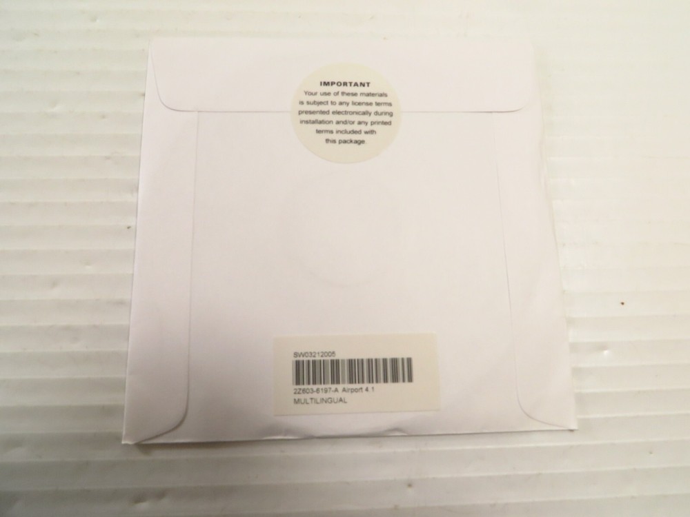 Airport Express iTunes Software CD Version 4.1 2004, NEW SEALED