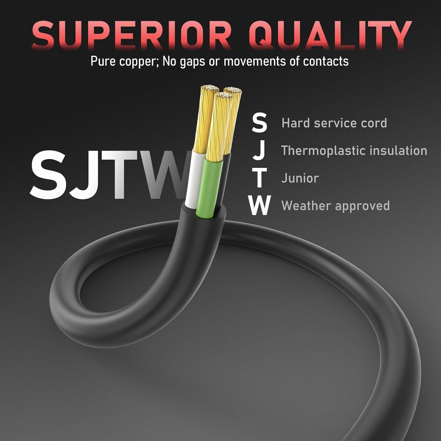 20ft / 40ft 15Amp 12AWG Welder Extension Cord,250 Volt Welding Cord, Nema 6-50