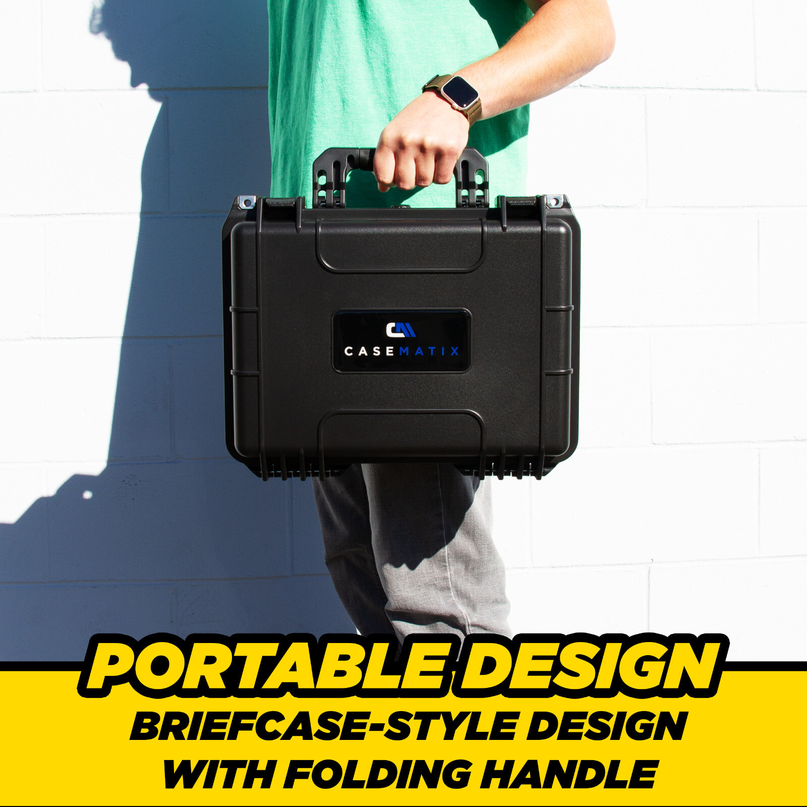 CM Pistol Case Holds 3 Handguns and 9 Magazine Storage - Handgun Case Only