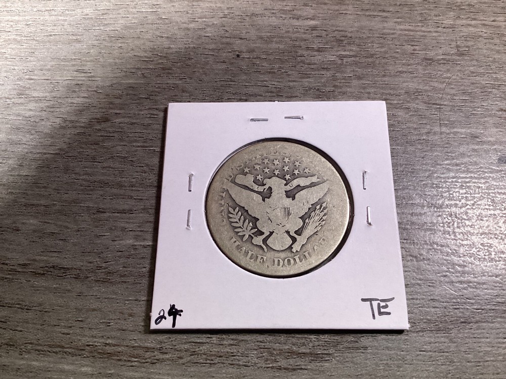 1901 Barber 90% Silver Half-Dollar 032124 02te