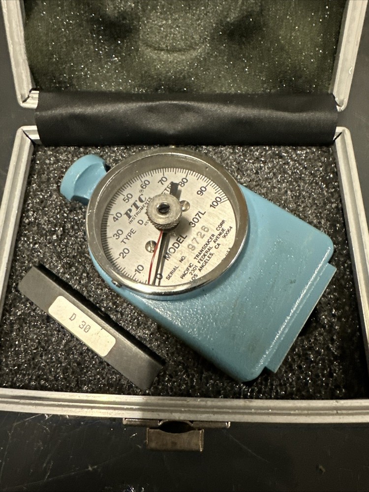 PTC Instruments Model: 307L Type:D Durometer Serial # 9726 In Case