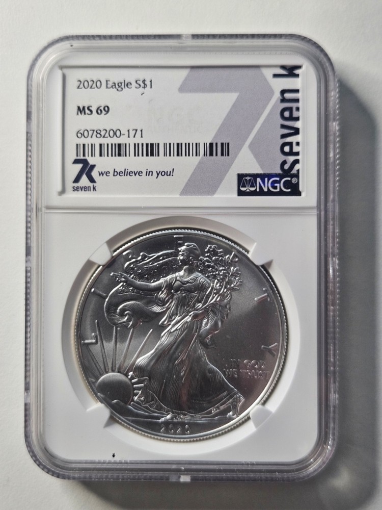 2020 Silver Eagle NGC MS69
