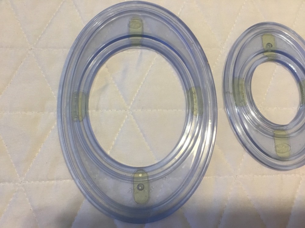 3 Plastic Oval Templates Creative Memories Scrapbook Cutting System Replacements