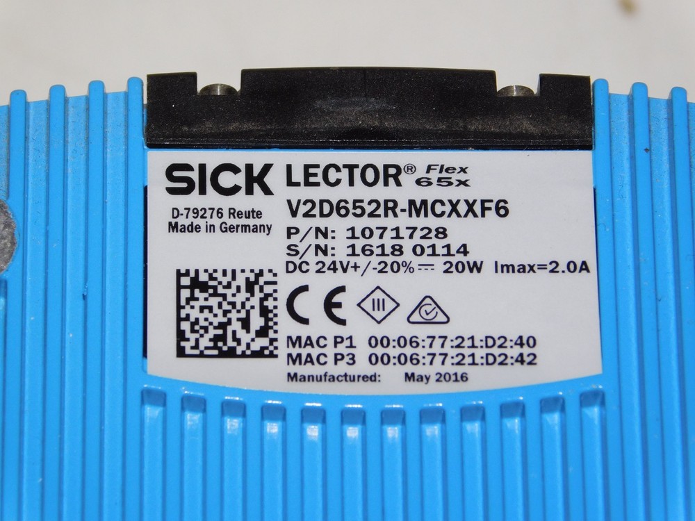 Sick V2D652R-MCXXF6 Lector Image Based Bar Code Reader Scanner Camera 1071728