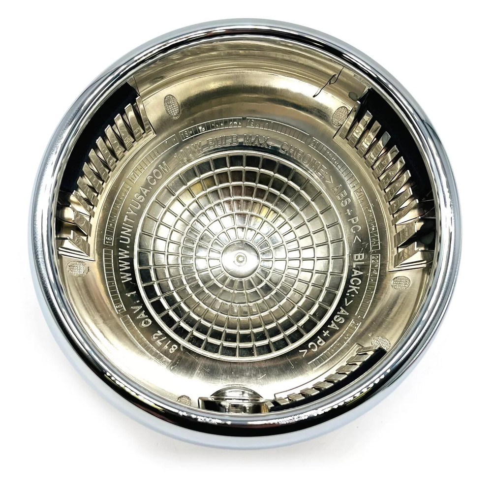 Unity 7662-0003 Spotlight Outer Shell and Front Ring Kit for S04 Heads 6" Chrome