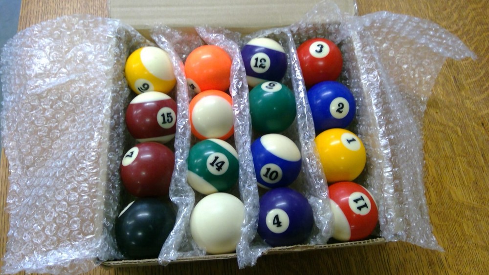 Complete Set Standard 2 1/4" Pool/Billiard Balls