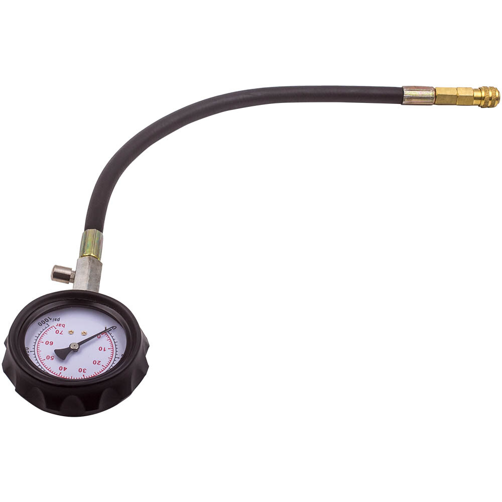 Diesel Engine Compression Gauge Tester Cylinder Pressure Test Injector Adaptor