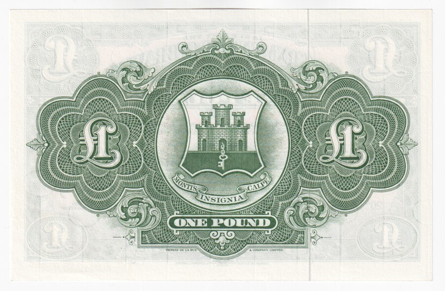 GIBRALTAR £1 Pound Banknote (1971) P.18b - UNC