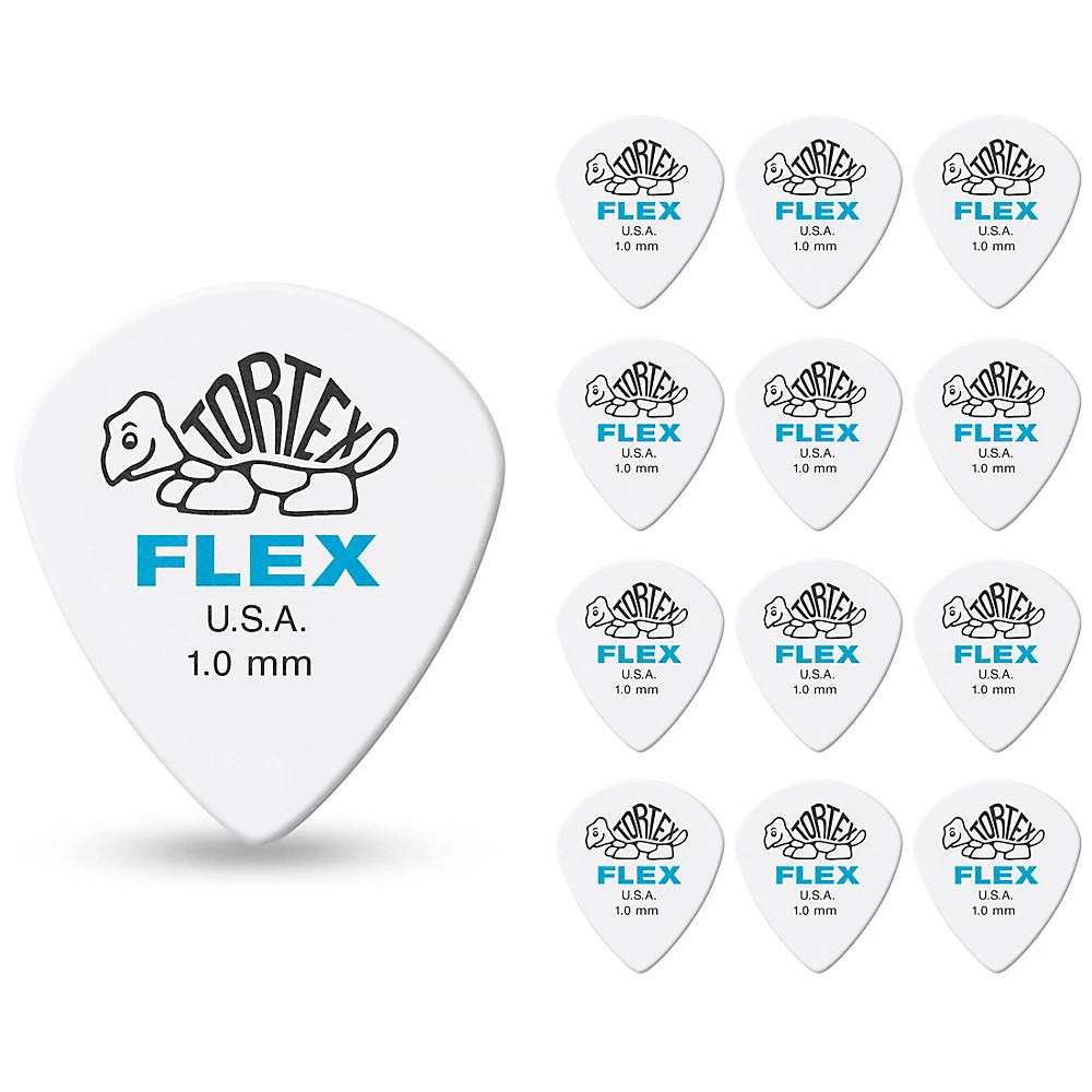 Dunlop 468 Tortex Flex Jazz III 1.0 mm 12 Pack
