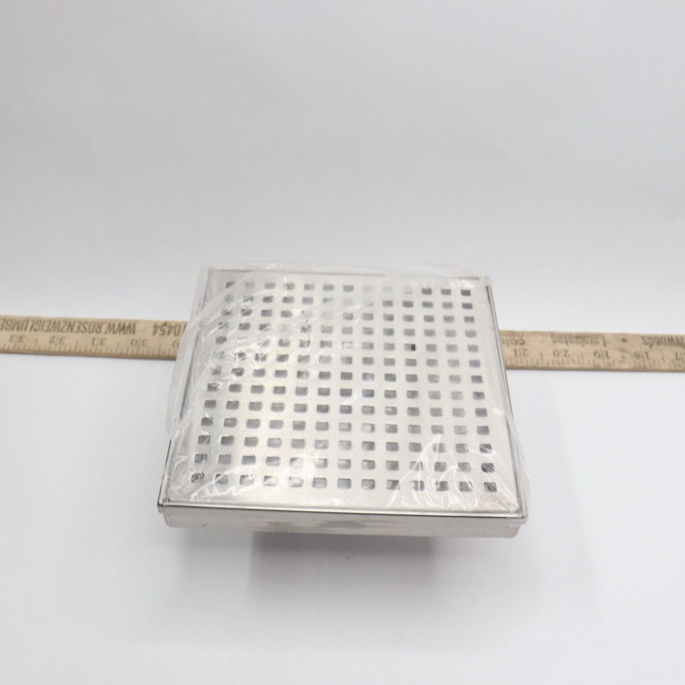 Oatey ABS Chrome Square Drain 6"