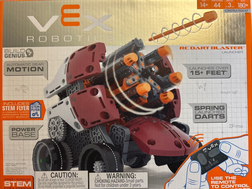 NEW! Robotics RC Dart Blaster  Launcher  Remote Control  Robot    Stem Starter!