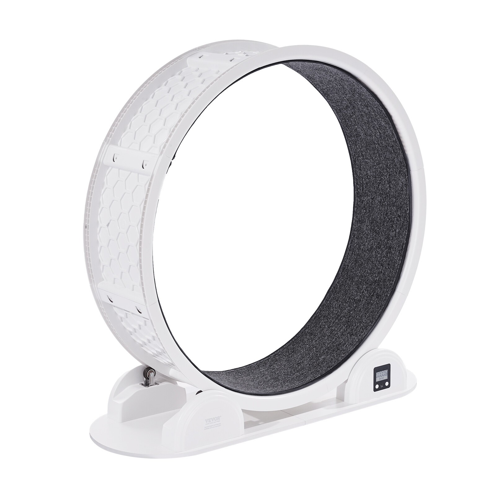 Cat Exercise Wheel with Pedometer 40.8" Cat Treadmill for Pet Health White