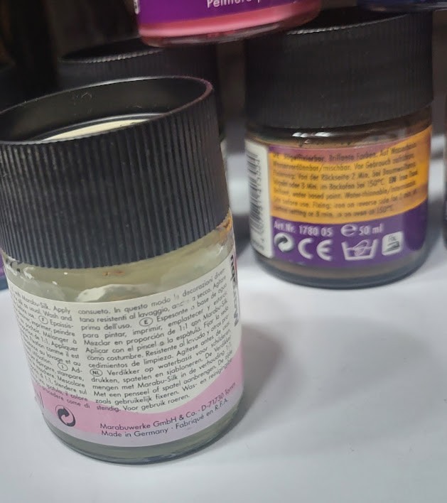 Marabu Silk Paint 9 x 50ml each (No3)