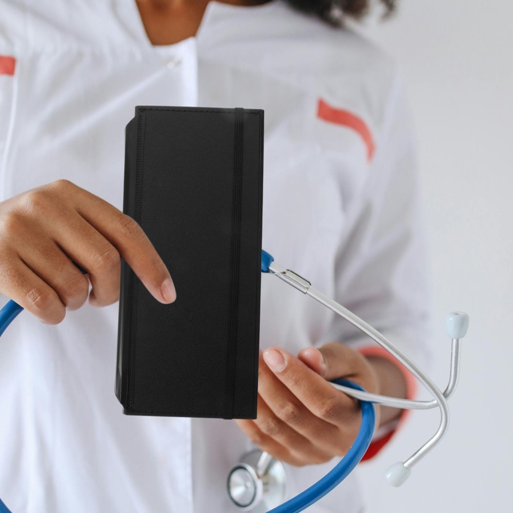 Lab Coat Pocket Clipboard with Notepad Folding Nursing Student Compact