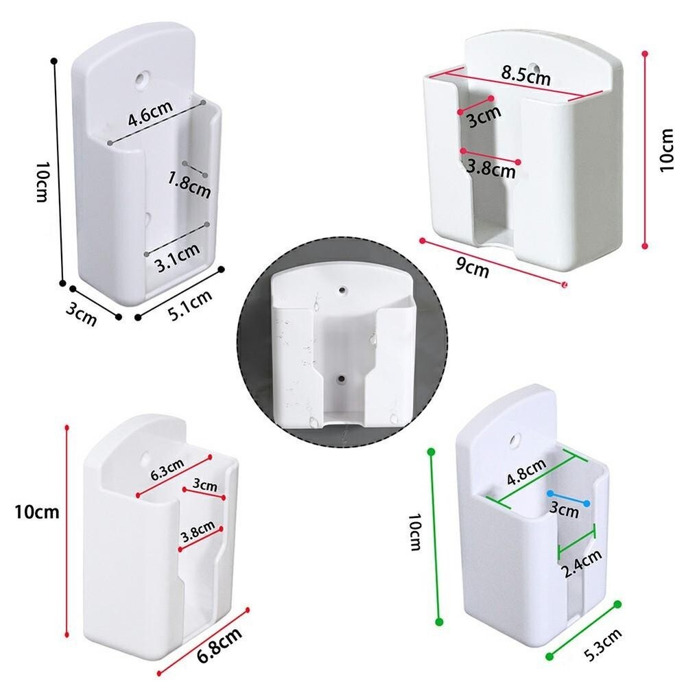 White Air Conditioner Remote Control Holder Wall Mounted Box Storage New