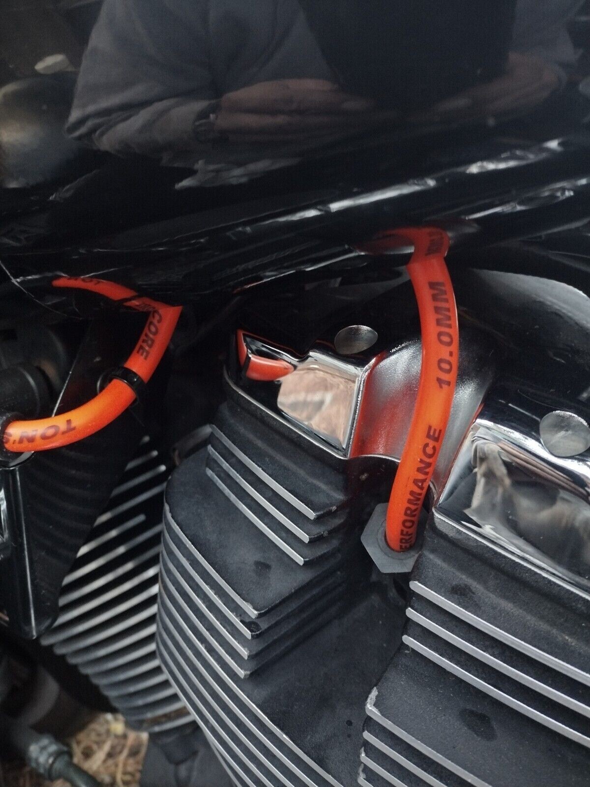 Ton's Performance 8mm Red Spark plug wires for 2002-2007 Victory motorcycles