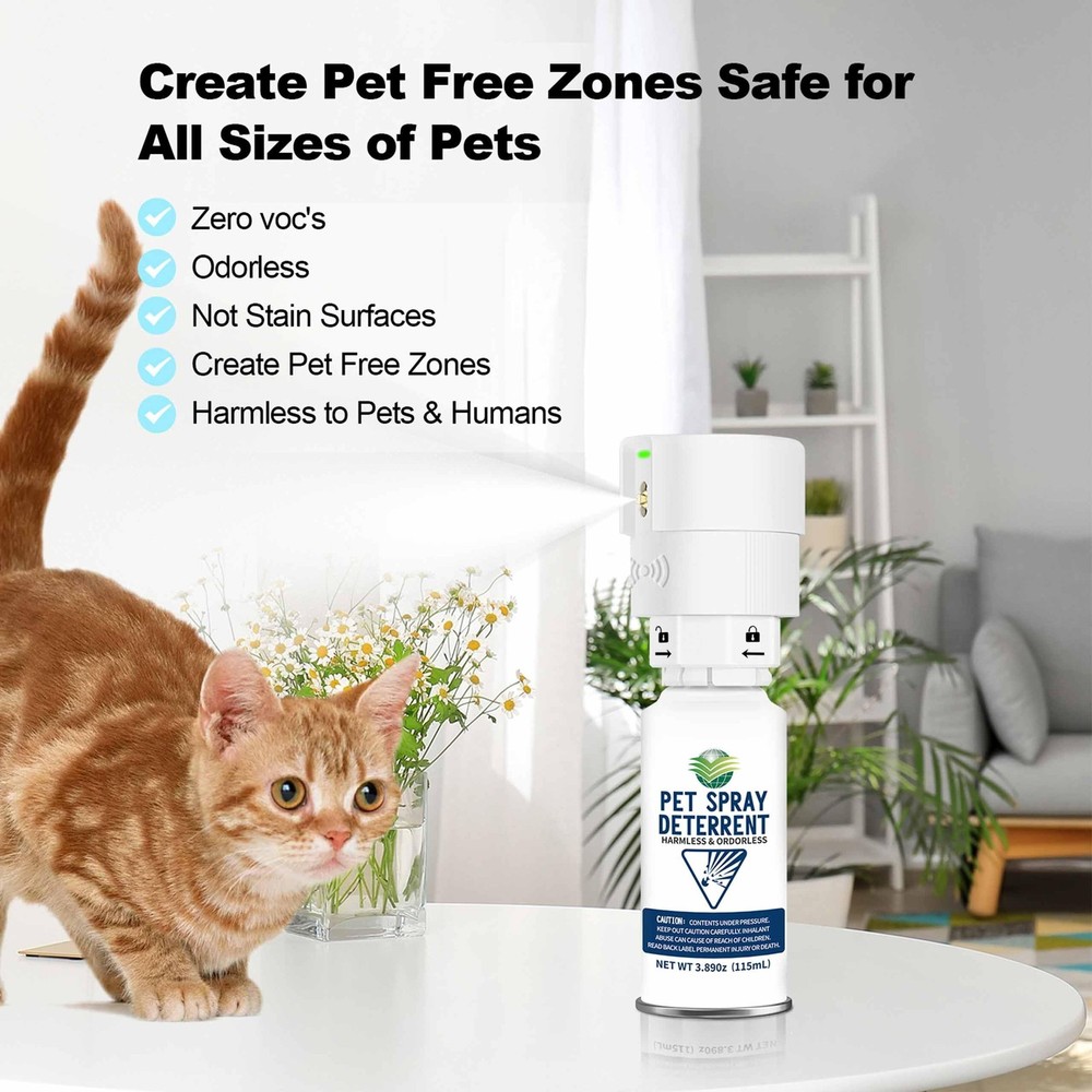Cat Spray Deterrent System, Automatic Cat Deterrent Spray, Motion Activated P...