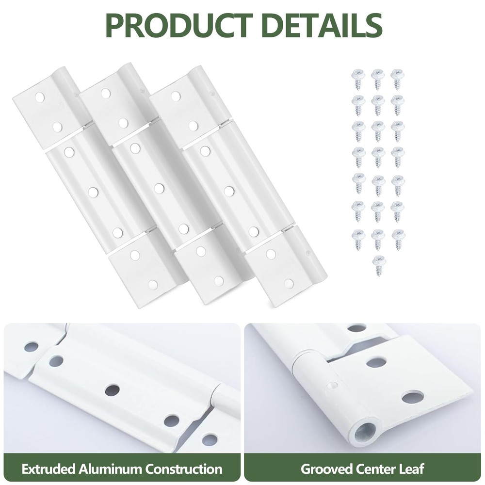 Storm Door Hinges Replacement fits for Larson White Screen Hinges,