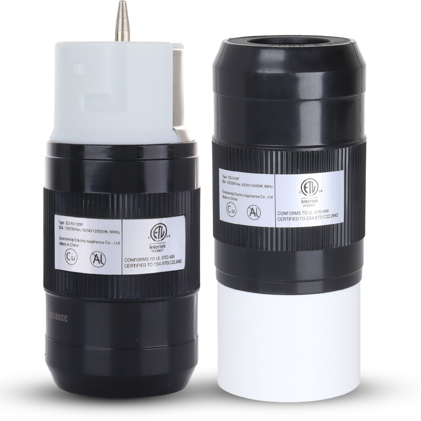 50A Generator Plug Set (Male & Female), CS6364/CS6365 Twist Lock, 125/250V