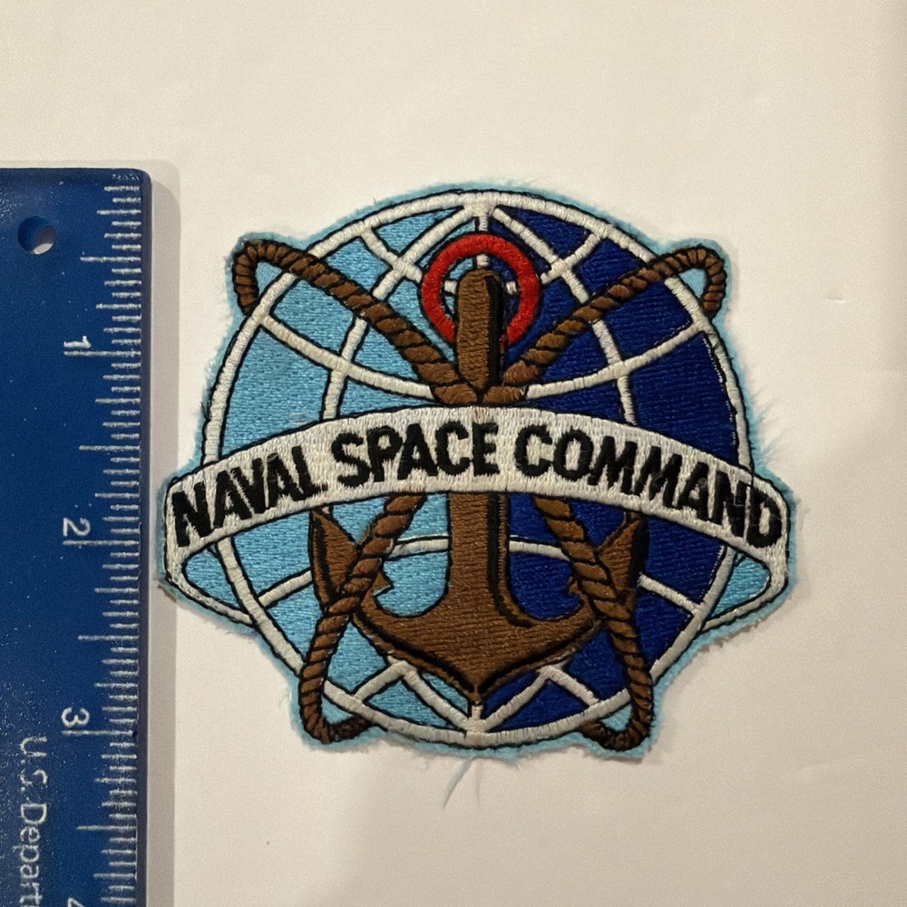 Naval Space Command Patch, 3.5 inches