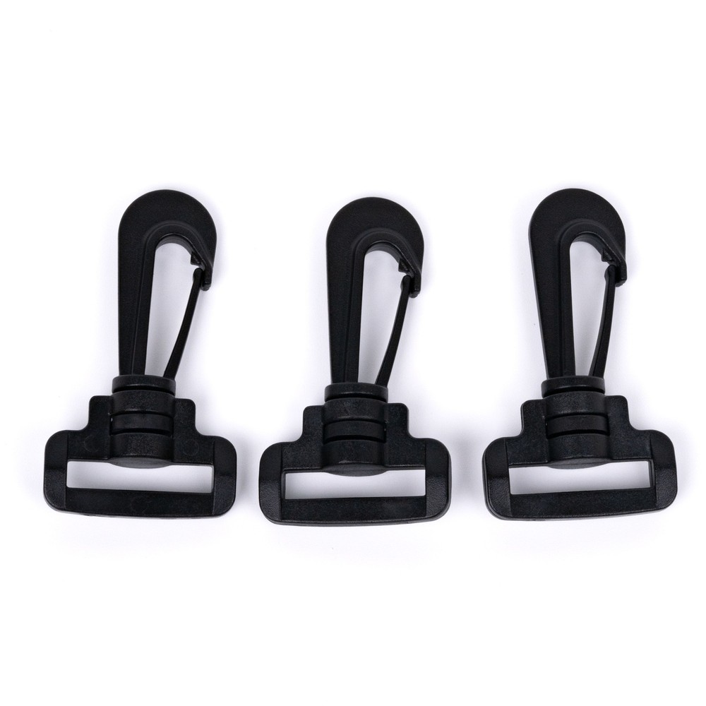 100 - 1 Inch Plastic Swivel Hook Snap