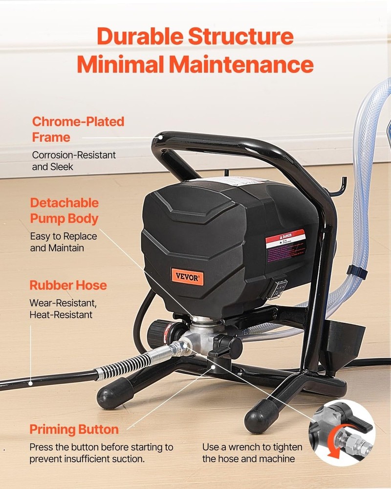 Airless Sprayer 650W VEVOR for Interior