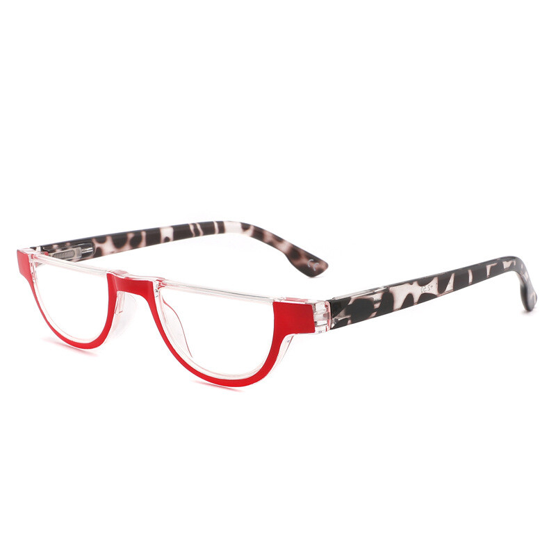 Kerecsen 4 Pack Reading Glasses Spring Hinges Half Moon Semi Rimless Reader New