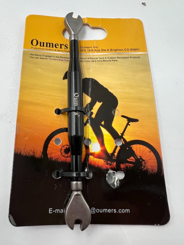 Genuine Oumers 159 Bicycle Spoke Wrench Black Silver
