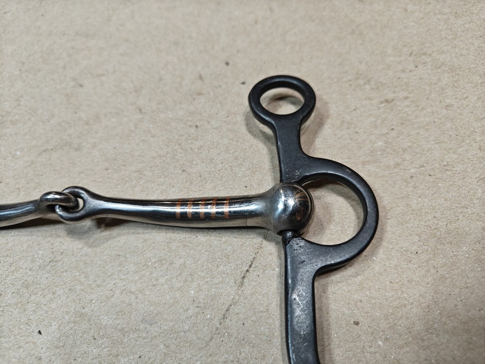 AJ Tack Argentine Snaffle Bit with Engraved Cheeks, 5-1/2” 🇺🇲