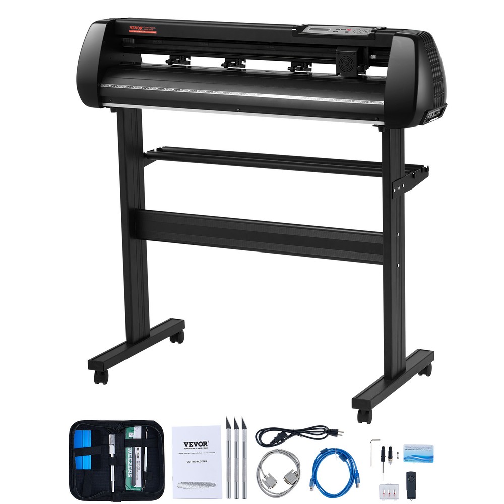 VEVOR Vinyl Cutter Machine Cutting Plotter 34in Bluetooth SignMaster Kit Bundle