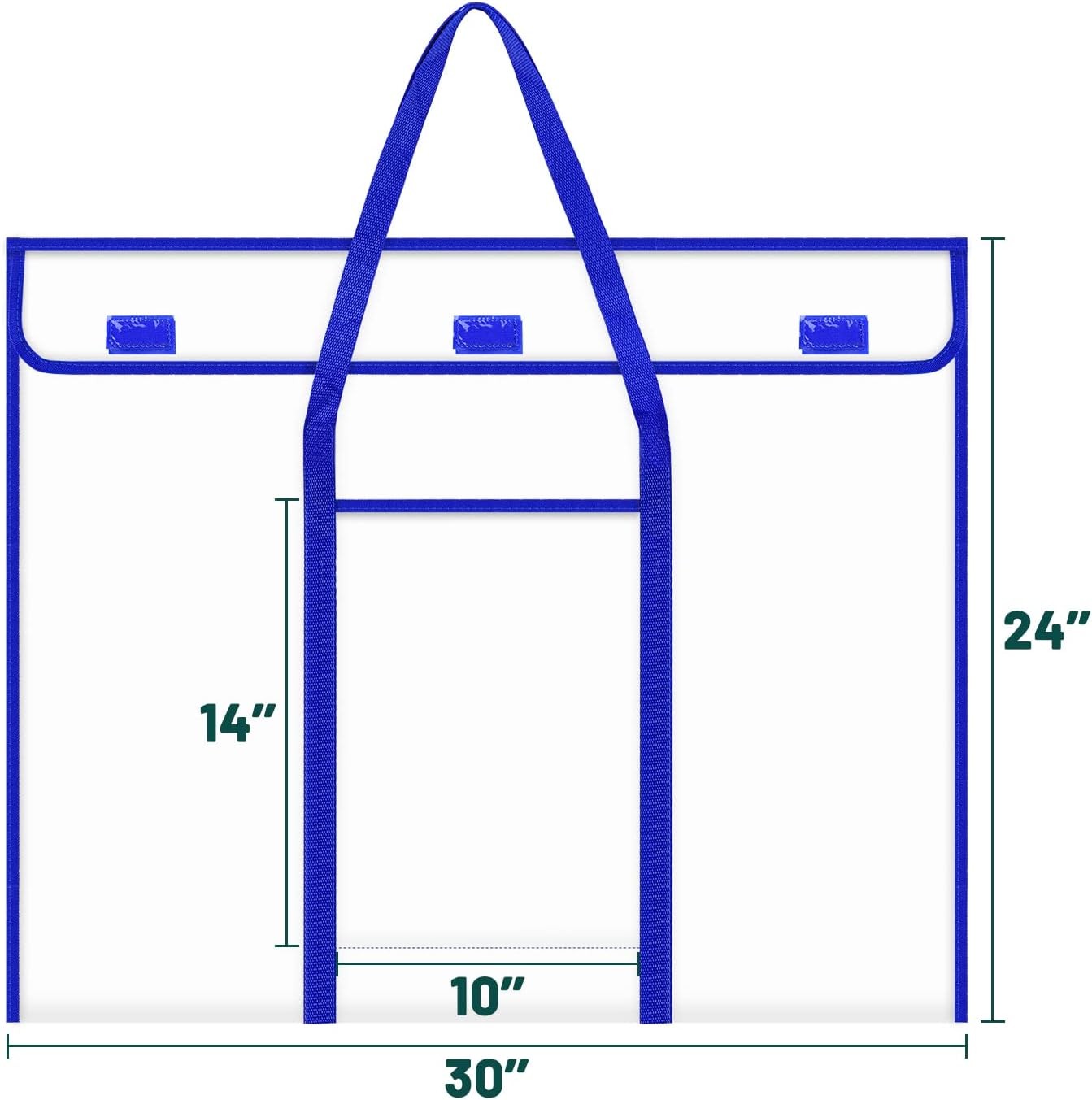 30 x 24 Inch Art Portfolio Case, Portfolio Folder for Artwork, Posters Storage B